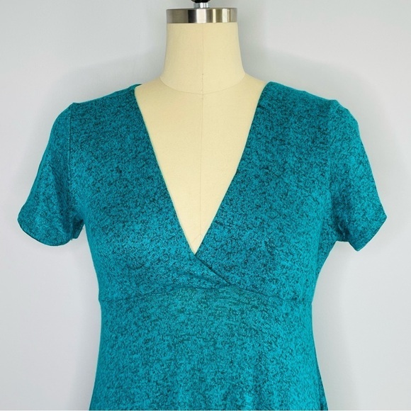BellaBerry Turquoise V-Neck Dress- Size 1X- NWT - Picture 5 of 7